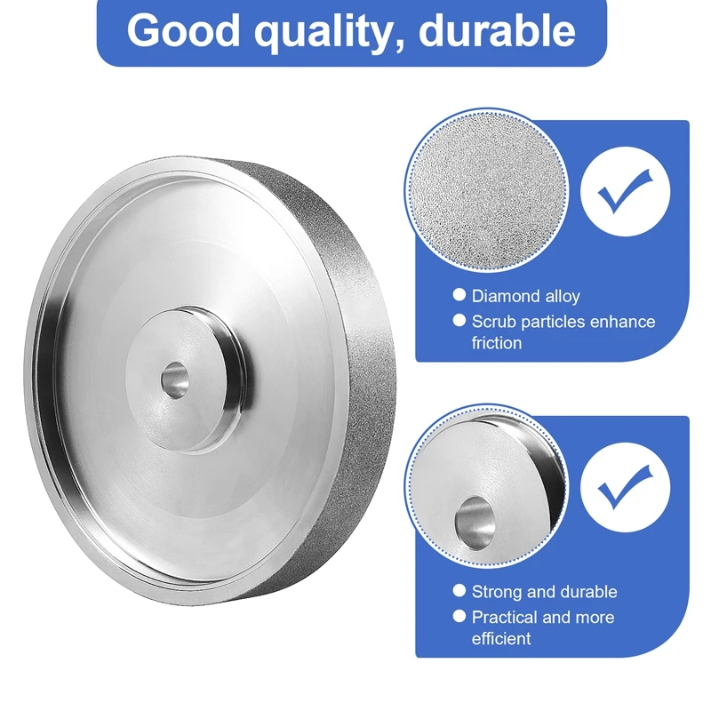 CBN шлифовальный круг 6 дюймов диаметром X 1 дюйм шириной с 1/2 дюймовым бортом