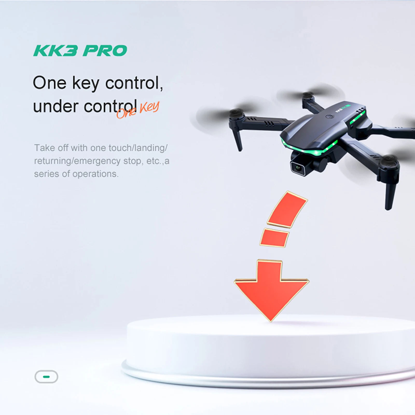 KK3 Pro Mini Drone 4K Profession HD Двойная камера с WIFI FPV Избегание препятствий Пульт