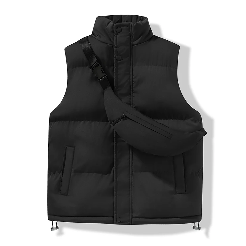

Winter New Down Vest Men 2023 Couple's Model Cold Protection Warm Leisure Mens Jacket Vests Free Backpack Mens Vests Plus Size