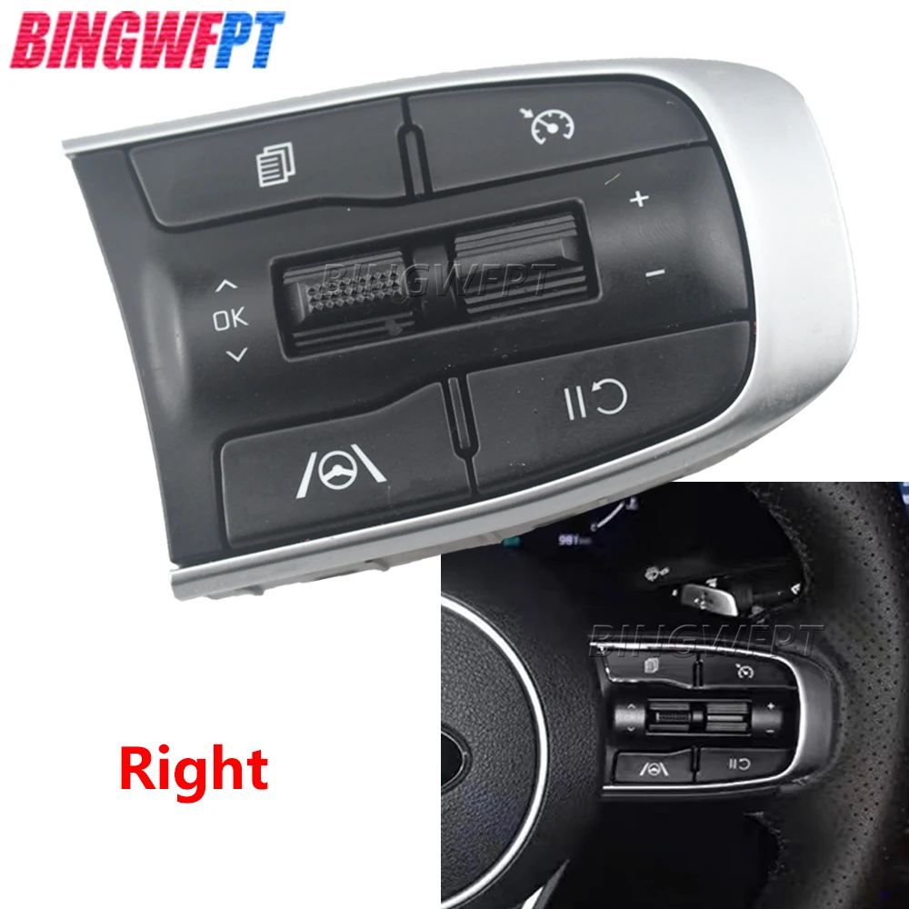 

High Quality Car Steering Wheel Button Switches For KIA K5 270T 380T 2020-2021 Buttons Bluetooth Phone Cruise Control Volume