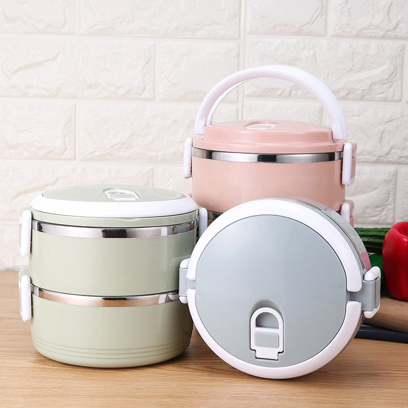 

Portable Marmitas 304 Stainless Steel Lanch Box Breakfast Box Leakproof Microwave Heating Bento Lunch Box For Kids Men Women