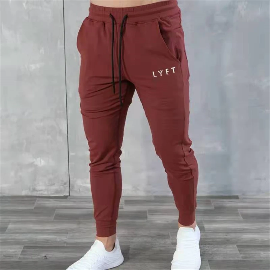 

New Fashion Men Gym Skinny Pants Autumn Winter Men Spotrswear Streetwear Jogger Fitness Bodybuilding Hombre Sweatpants Trousers