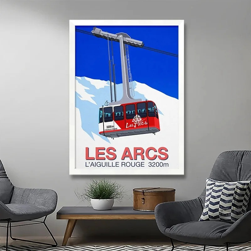 Постер На Холсте В Современном Стиле Westendorf Morzine Gstaad Sugarbush Courchevel Для Лыжного