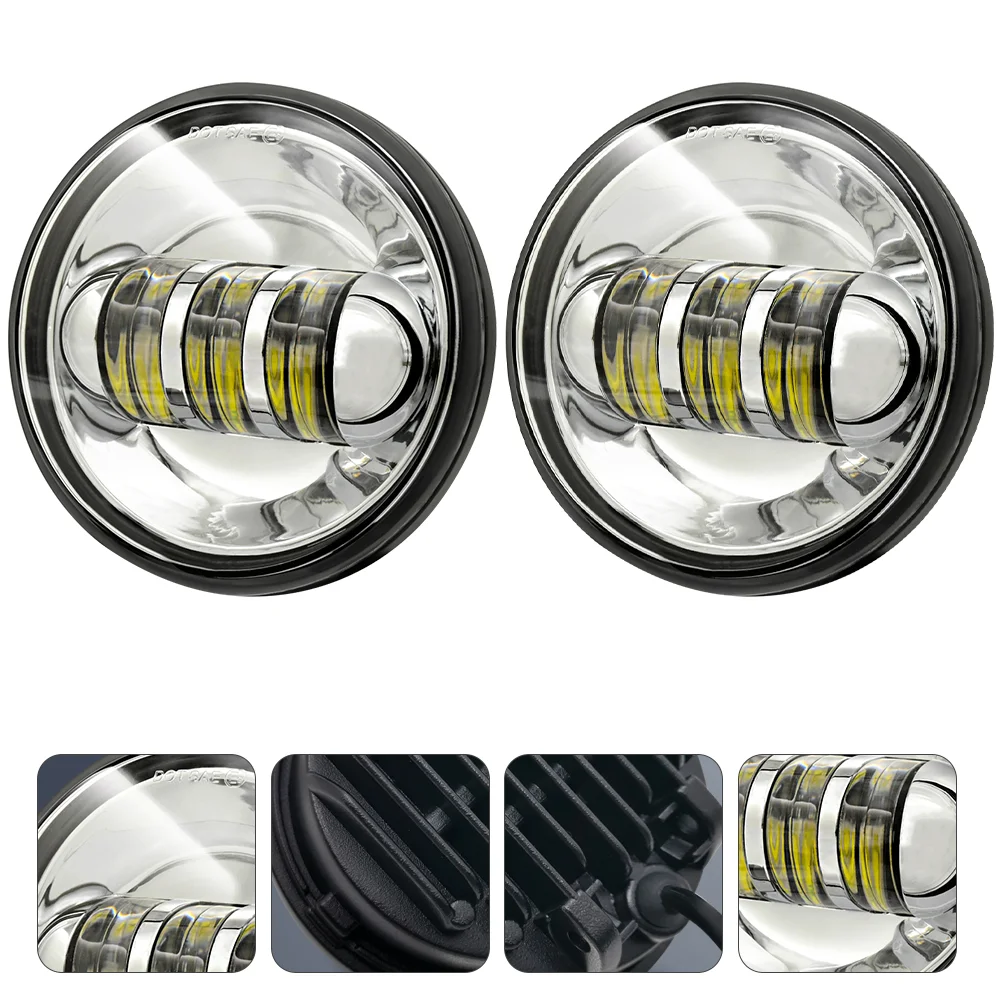 

1 Pair 4.5 Inch Round Fog Light Motorcycle Headlight LED Modified Light