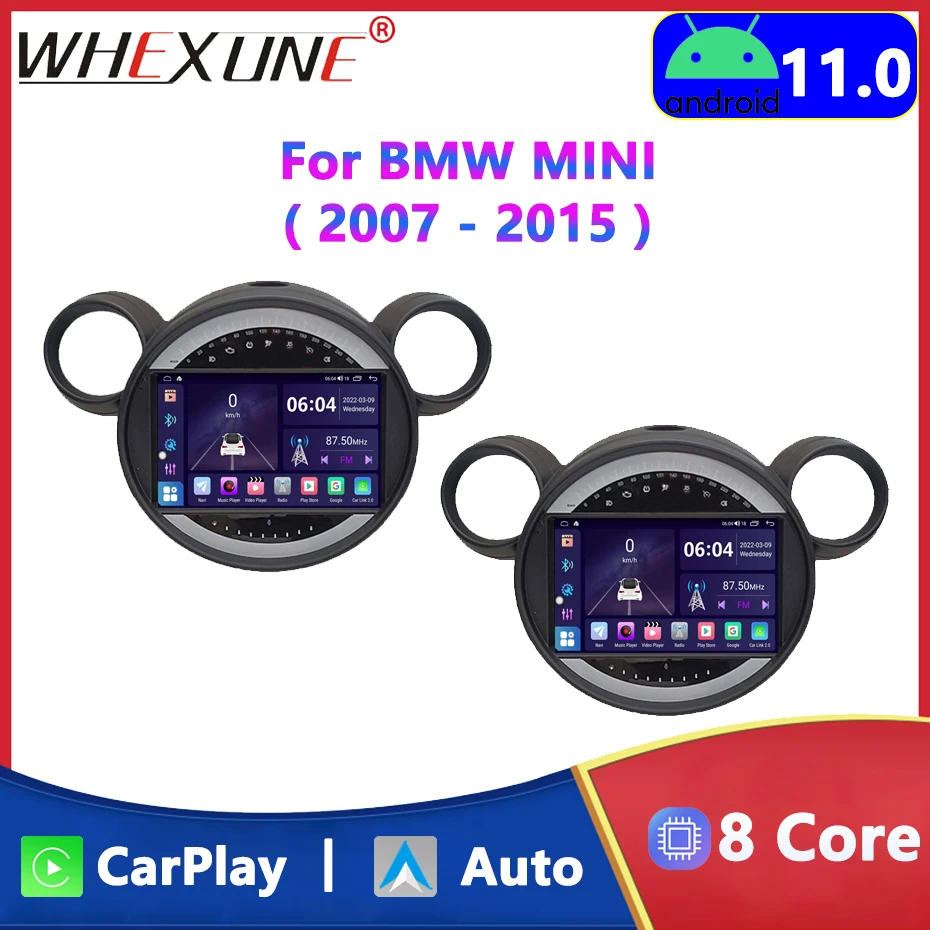 

Car Radio For BMW MINI COOPER R56 R60 2007-2014 Android 12.0 Auto Autoradio Multimedia Player BT Wireless Carplay Navigation GPS