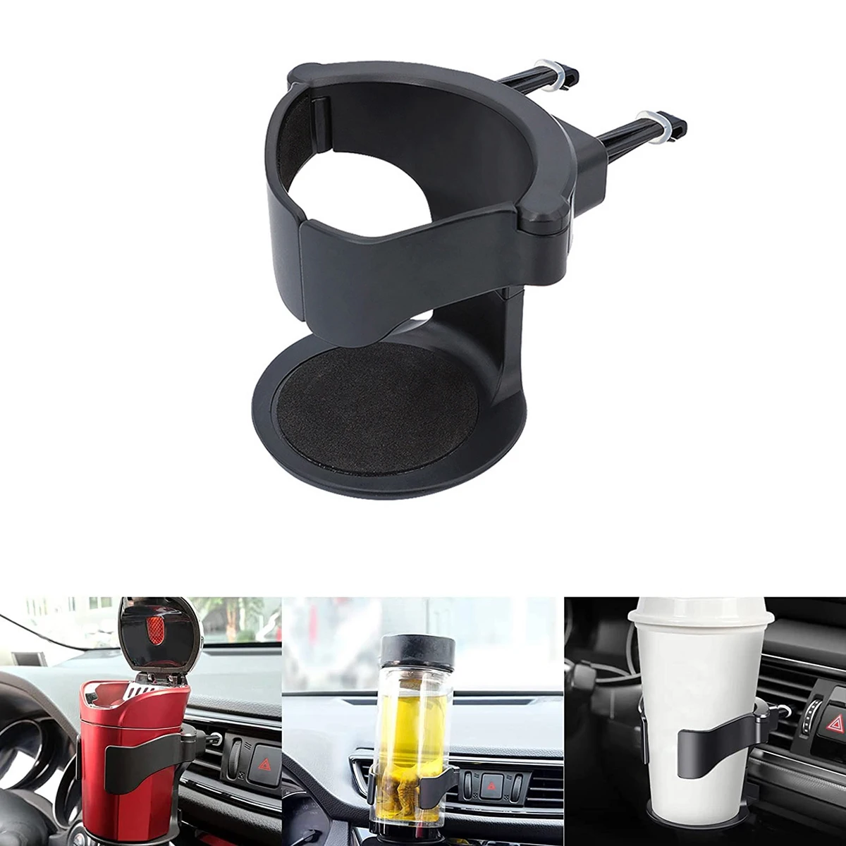 

Car Cup Holders Universal Air Vent Adjustable Water Drinks Bottle Can Holders Beverage Ashtray Mounts Stand Interior Accessories