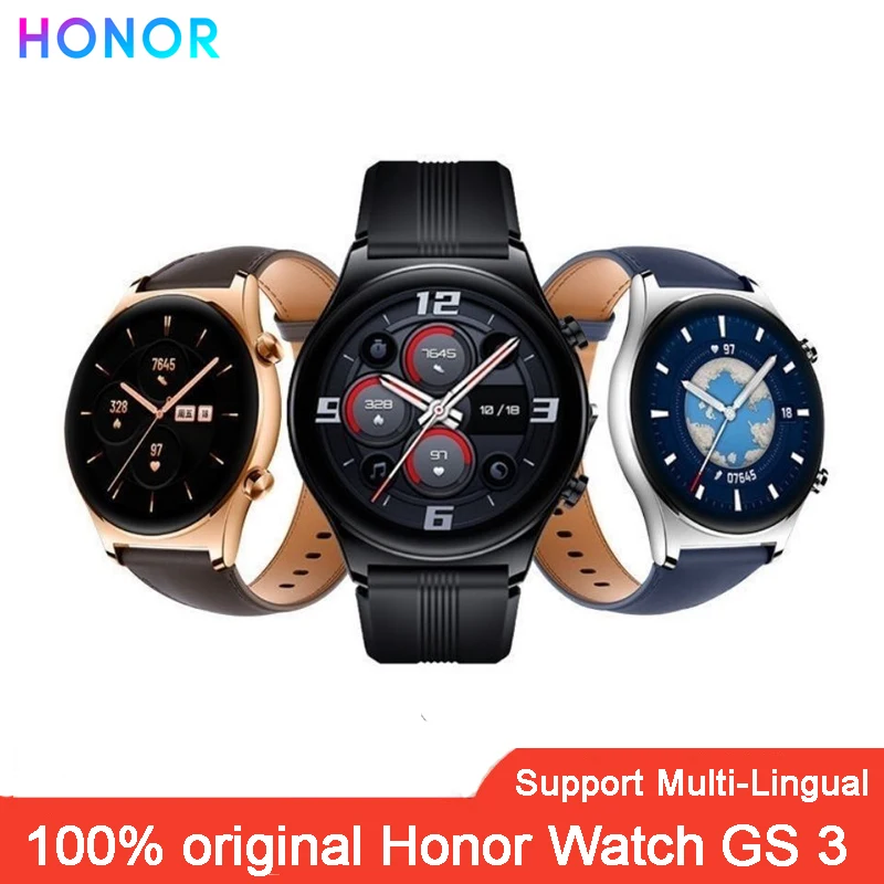 Часы Honor Watch GS 3 двухчастотное позиционирование датчик насыщения кислородом в