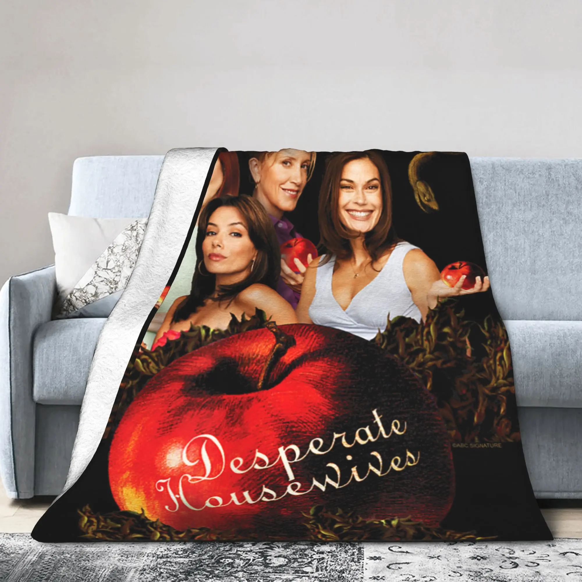 Фото Одеяла для ТВ-шоу Desperate Housewives с бархатным принтом Susan Lynette Bree, портативное ультрамягкое одеяло для покрывала №1