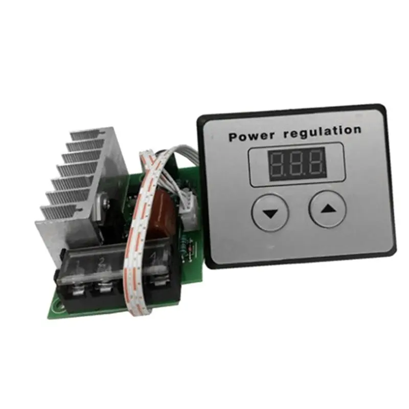JABS-10X 4000W 220V AC SCR Регулятор напряжения, диммер, контроллер скорости электродвигателя и температуры + цифровые измерители (art.: 3920da1ffbb71) - 3920da1ffbb71