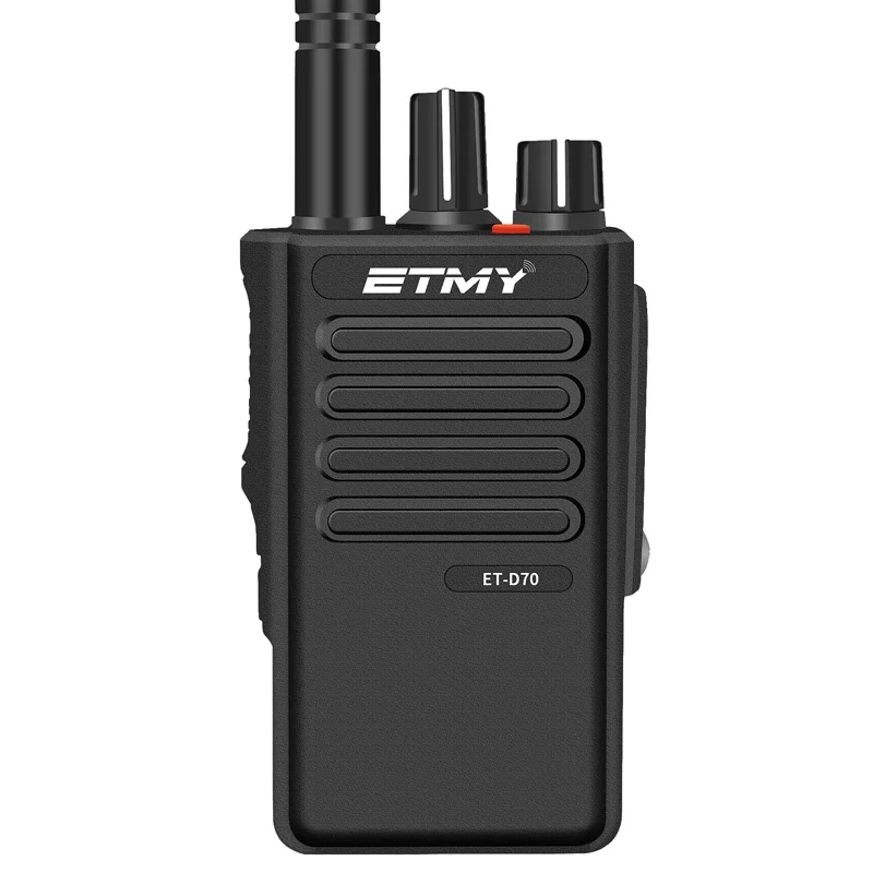 ETMY Китай DMR цифровая двухсторонняя радиостанция UHF VHF ручная ET-D70 безопасность