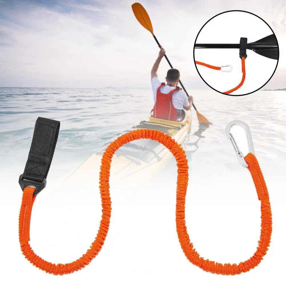 

High Elasticity Paddle Leash Convenient Carrying Long Service Life Multi-purpose Kayak Lanyard Cord for Canoeing