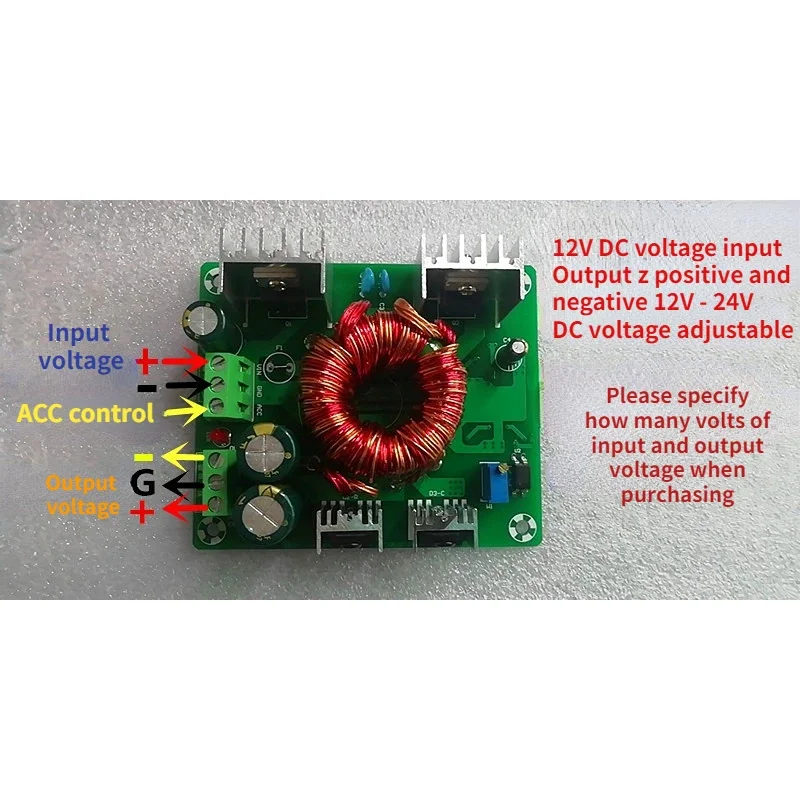 

Один DC DC 12 В поворот положительный и отрицательный 12 В 15 В 18 В сабвуфер модифицированный автомобильный аудиоусилитель двойная плата питания