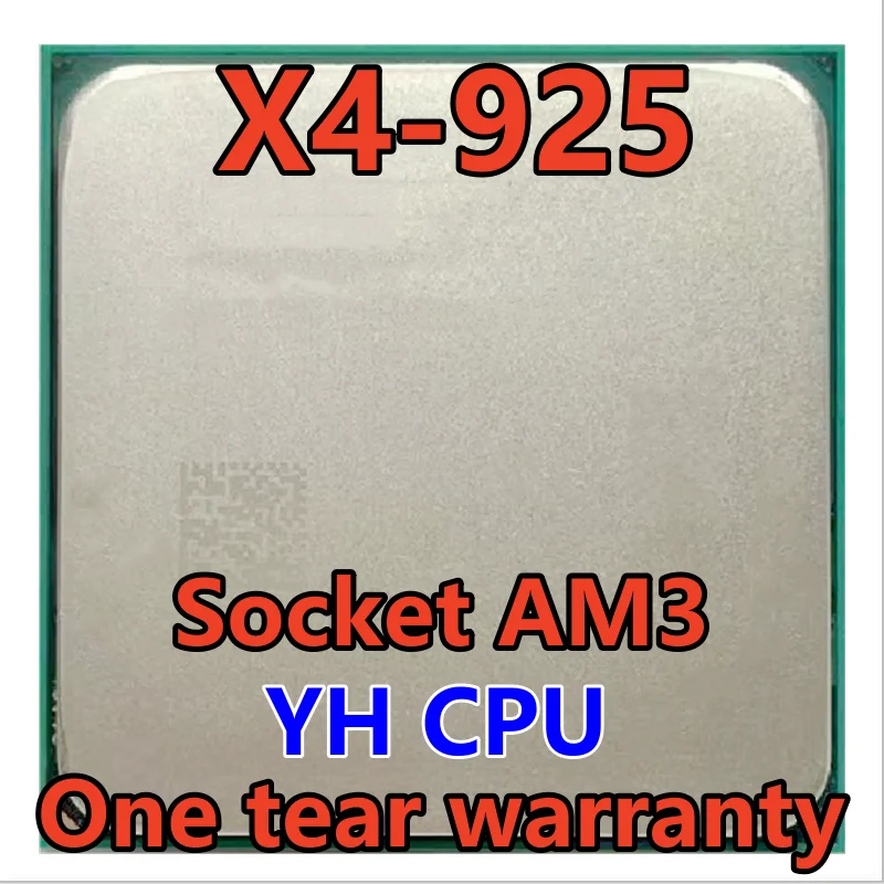 

X4 925 95W 2.8 GHz Quad-Core CPU Processor HDX925WFK4DGI/HDX925WFK4DGM Socket AM3