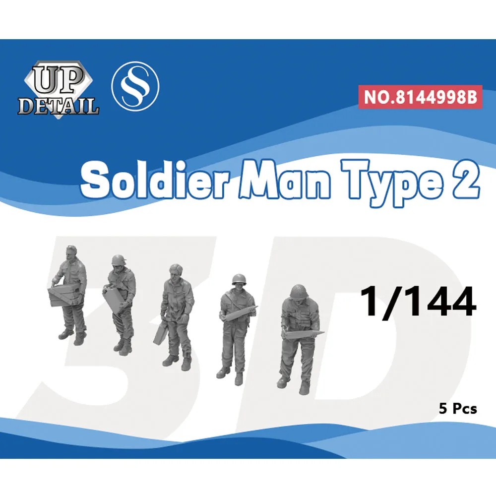 

SSMODEL 8144998B 1/144 Detail Up Soldier Man Type 2 5pcs