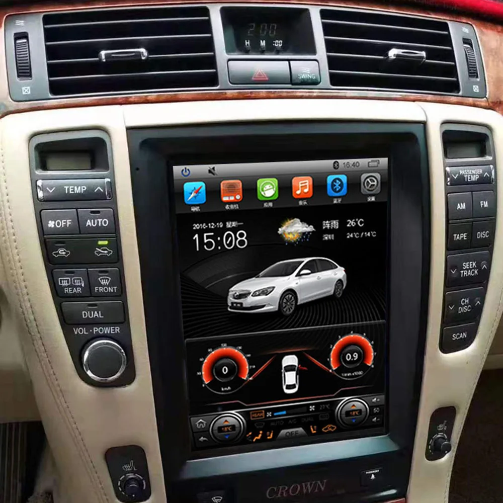 Android 13 CARPLAY 128G DSP RDS IPS экран авто для Toyota crown 2005-2009 GPS навигационная система