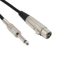 double single track microphone wire cord xlr female male to jack 6 35 6 5 mm male plug audio lead for shure wired microphone