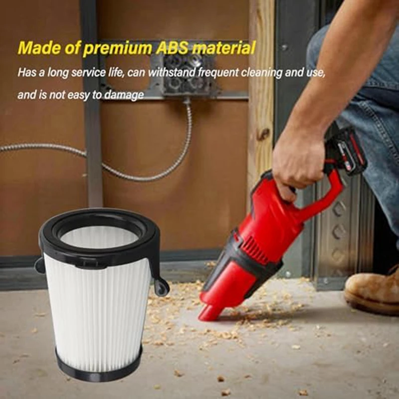 Для Milwaukee 49-90-1950 Замена HEPA-фильтра для компактного пылесоса M12 0850-20 моющийся и