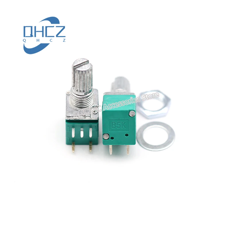 

10pcs/lot 5 Pin RV097NS single audio amplifier potentiometer with switch B1K/5K/10K/20K/50K/100K