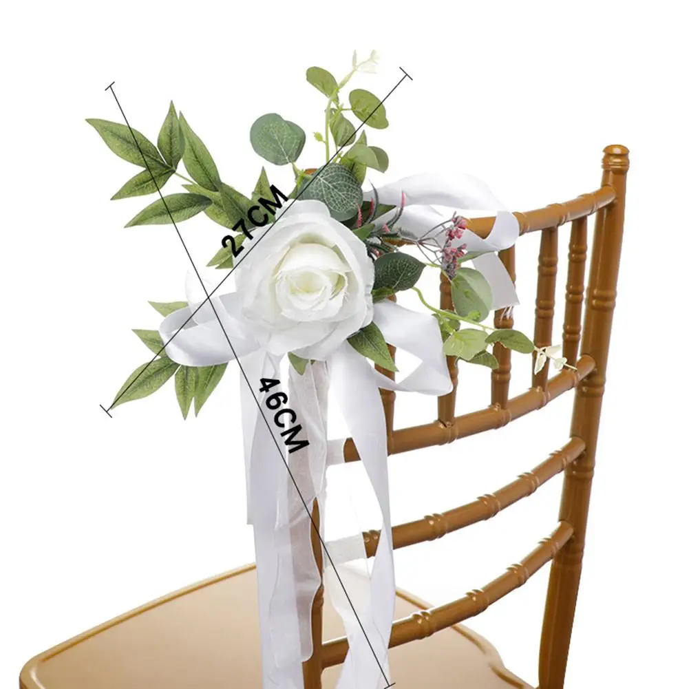 

Nordic Style Artificial Flowers Bouquet Fake Flowers for Wedding Chair Back Decoration Photography Props Home Table Decoration