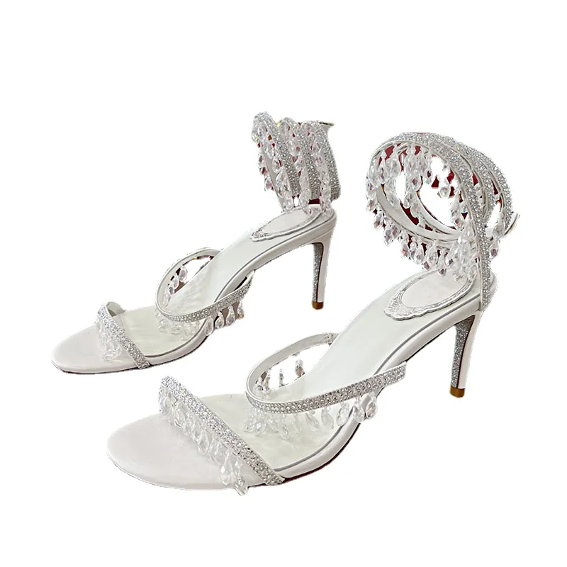 

Стильные элегантные темпераментные сказочные туфли разразы декор Женская яркая Свадебная обувь для весны и лета