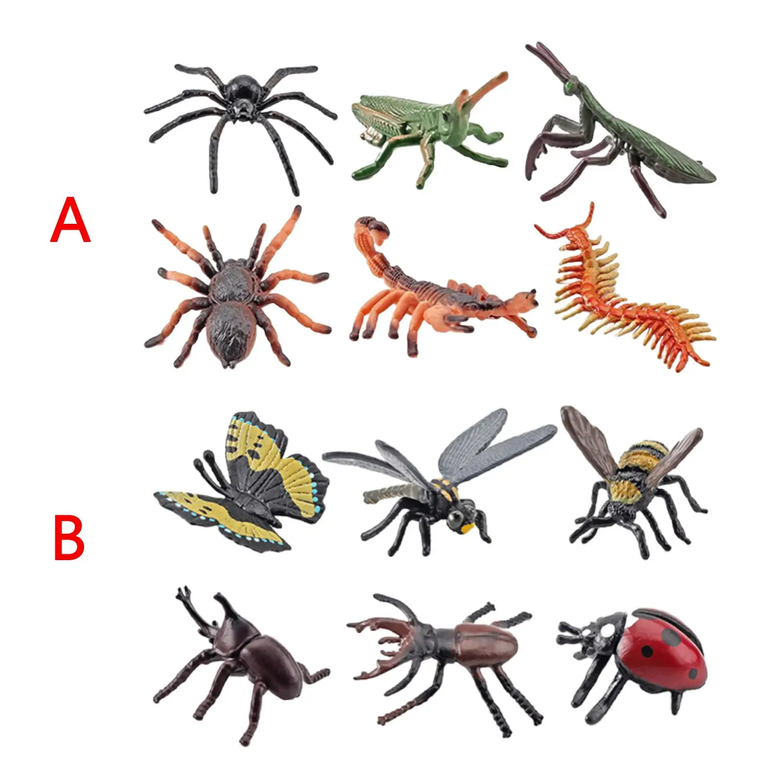 

Модель насекомого реалистичные украшения в виде божьей коровки и стрекозы, игрушка в виде насекомых для дошкольников, мальчиков