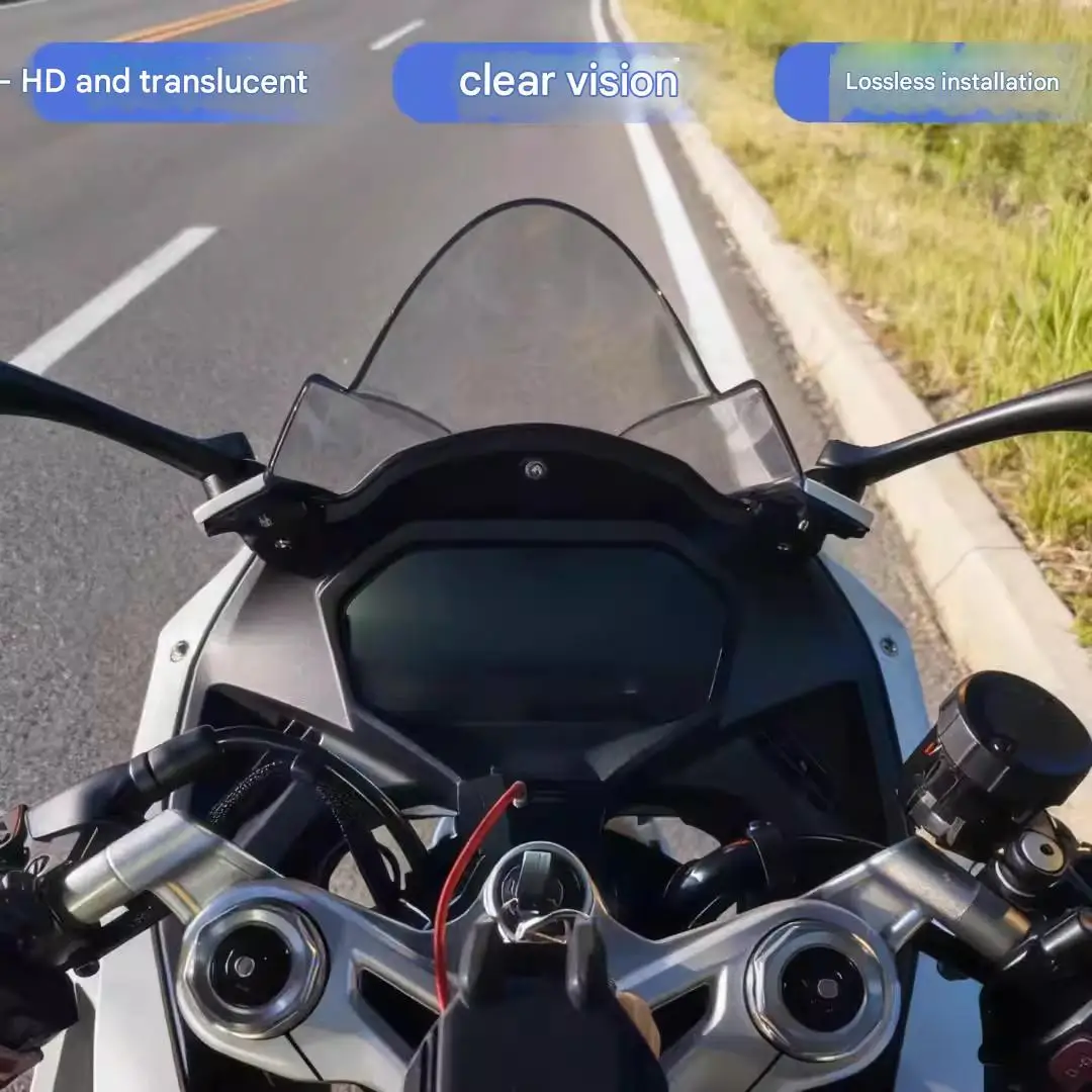 Фото Для QJMOTOR SRK 550 S: Модифицированное гоночное увеличенное ветровое стекло, агрессивный дизайн передней части, аксессуар для улучшения стиля. №3