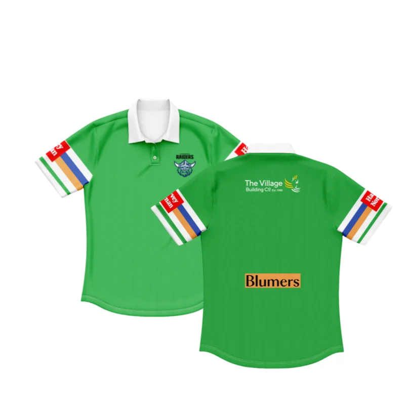 Рубашка для бега Canberra Raiders 2022 размеры S-5XL! Детская рубашка-поло