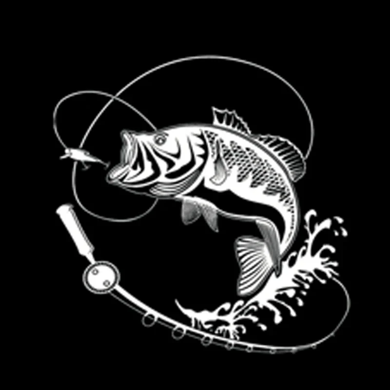 

Автомобильные наклейки, виниловые наклейки для рыбалки, наклейки на мотоцикл, украшения, аксессуары, водостойкая солнцезащитная крышка, царапины, ПВХ, 15 см