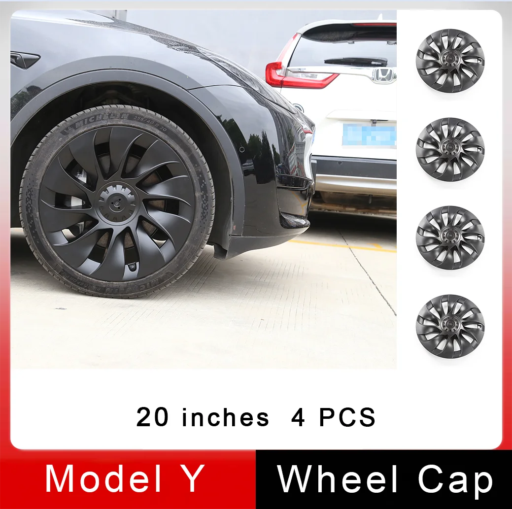 

4 шт., наружные аксессуары для Tesla Model Y Hubcap, 20 дюймов