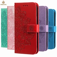 3d flower wallet phone case for iphone 11 12 pro max 13 mini xr x xs 7 8 plus 6 6s se 2020 leather holder slots flip satnd cover