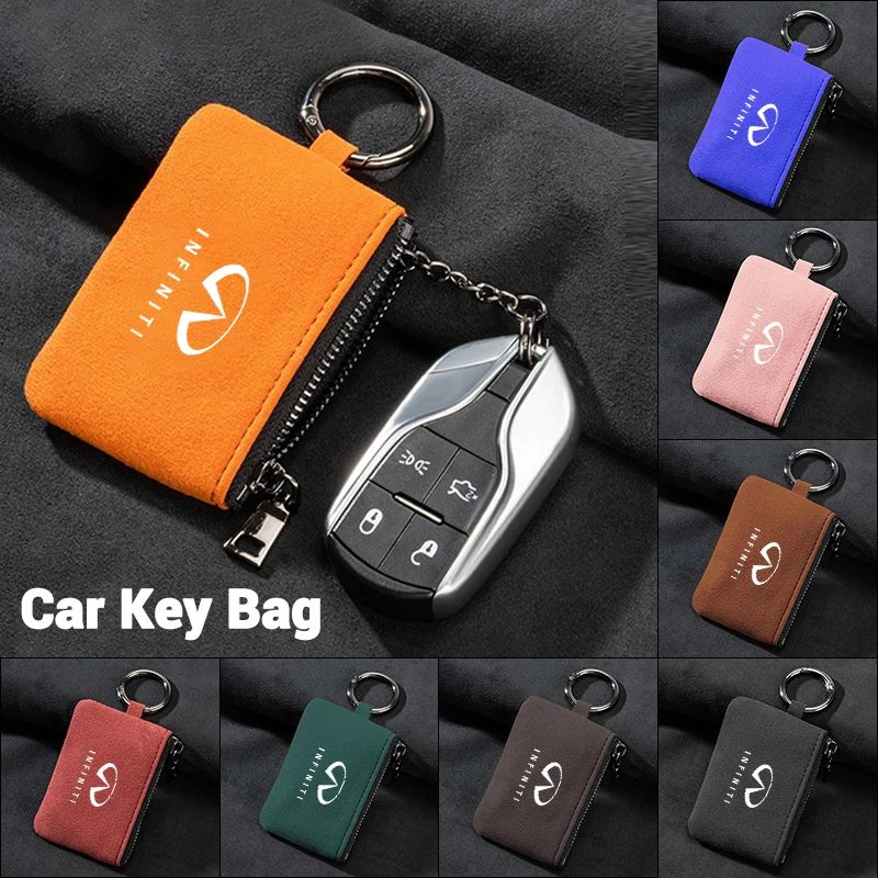 Замшевая сумка для ключей с эмблемой автомобиля мини-кошелек брелок чехол