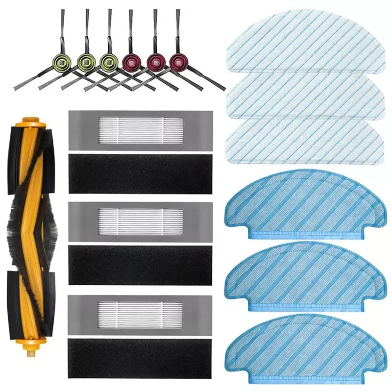 

Roller Main Brush Mop Filter Set for Ecovacs Deebot Ozmo T8 AIVI T8 MAX Robot Vacuum Cleaner Parts