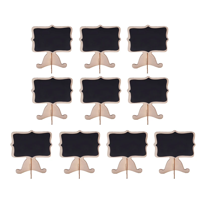

10 Pcs Mini Wooden Small Wedding Blackboard Message Table Number Chalkboard