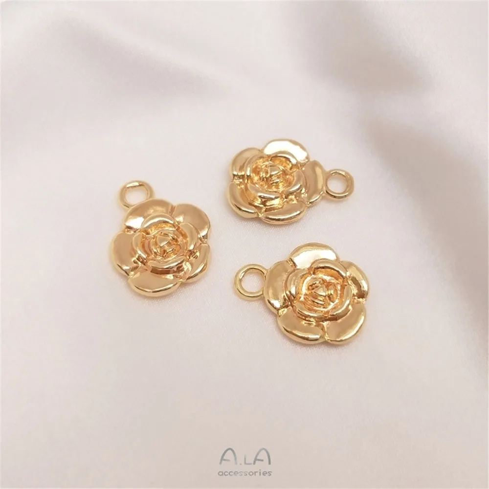 

Accessories Rose Pendant small flower shaped pendant handmade DIY Bracelet Earrings Jewelry Pendant