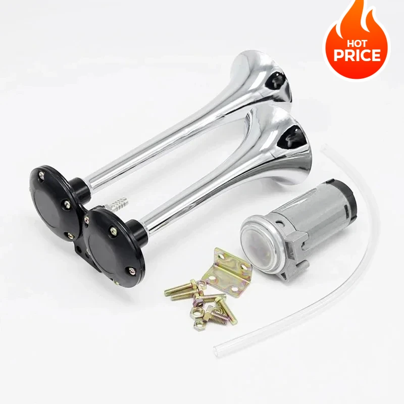 Универсальный громкий автомобильный звуковой сигнал 600 дБ 12 В 24 металлические