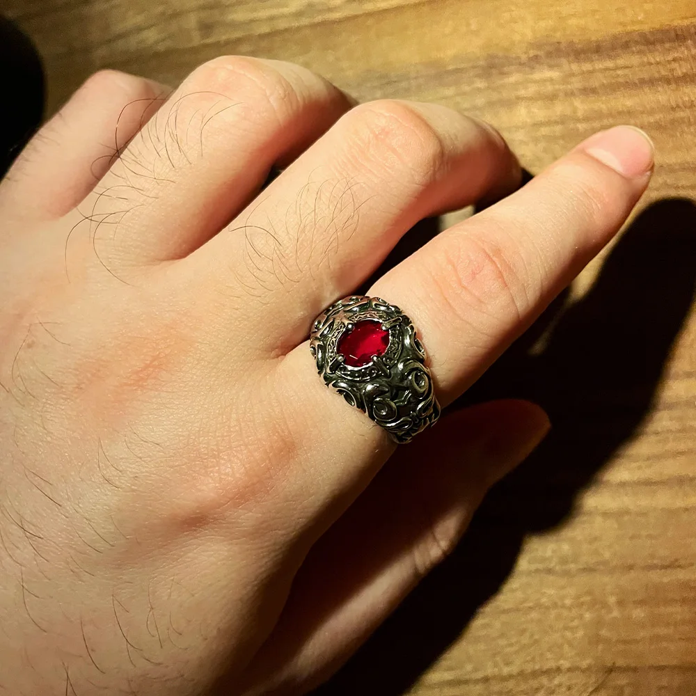 Винтажное открытое кольцо в стиле ретро