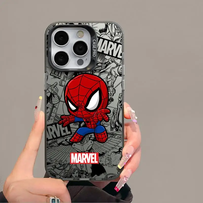Cartoon Deadpool SpiderMan Case for Xiaomi Redmi A1 13C 9C 9T Note 7 8 9 9S 10 11 12 13 Pro K60 Ultra 4G 5G Matte Back Cover