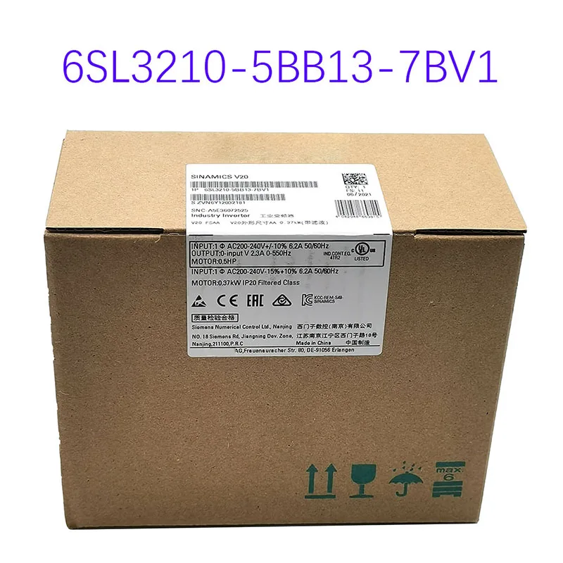 

New original 6SL3210-5BB13-7BV1 0.37 kilowatt inverter 6SL32105BB137BV1 spot