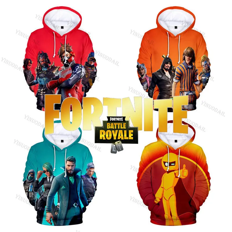 

Fortnite Cartoon Star and Sandy Tops Teen Clothes Jacket Kids Hero Battle Royale 3D Hoodie Sweatshirt Boys Girls Harajuku Tees