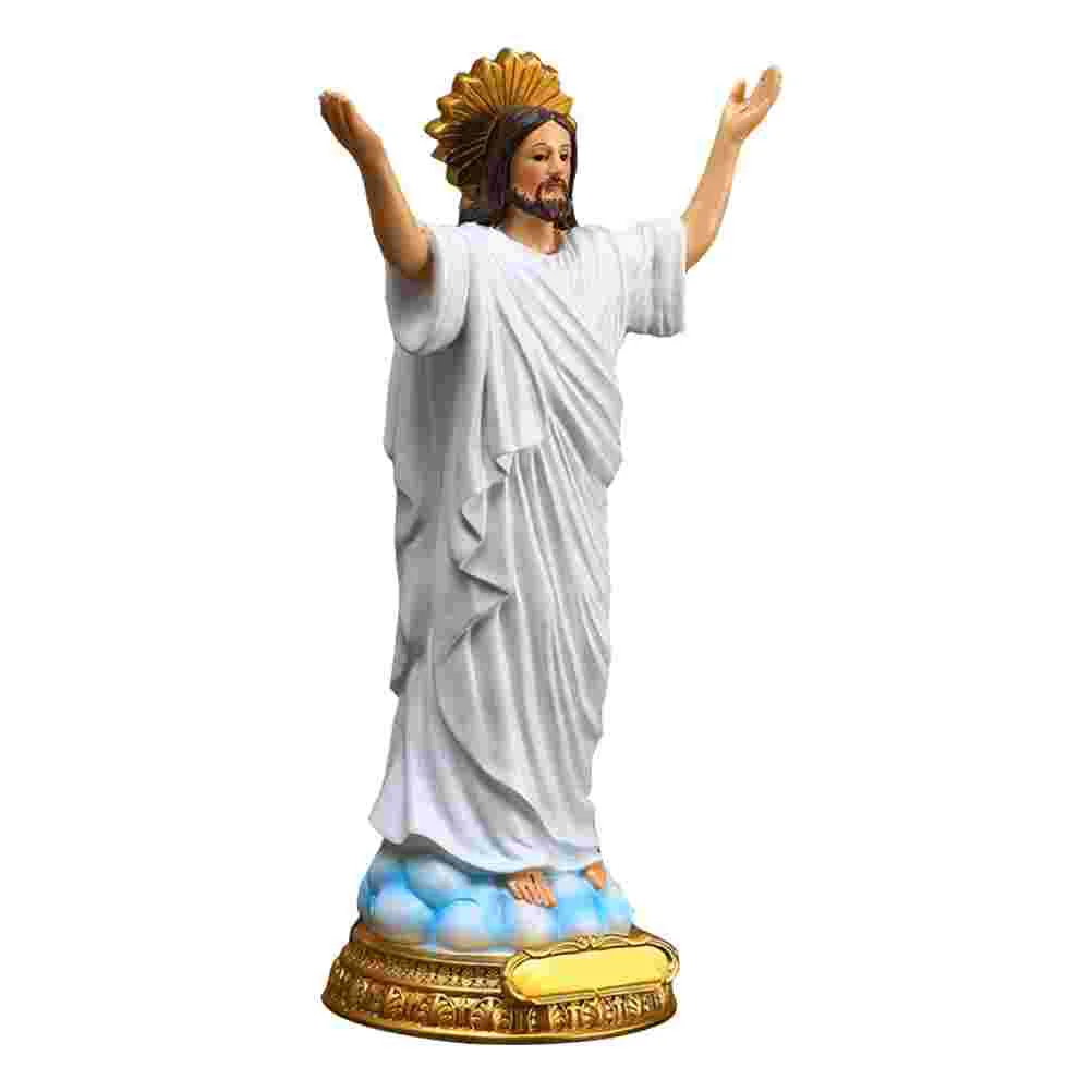 

Jesus Statue Figurine Christ Sacred Heartmalverde Meditating Statuesfigurines Ornament Nativity Catholic