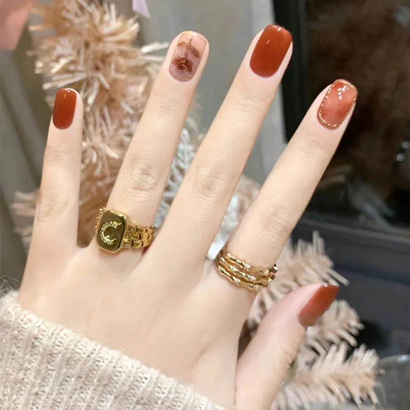 

24 шт. накладные ногти полный набор инструментов включает красную розу короткие Пномпень невесты подружки невесты