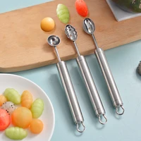 creative fruit carving watermelon baller ice cream dig ball scoop fruit dessert spoon maker diy assorted cold dishes tools