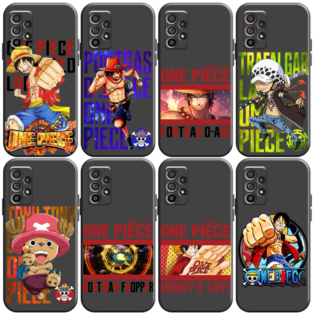 

Japanese Anime ONE PIECE Phone Case For Samsung Galaxy A32 4G 5G A51 4G 5G A71 A72 4G 5G Soft Silicone Cover Coque Carcasa