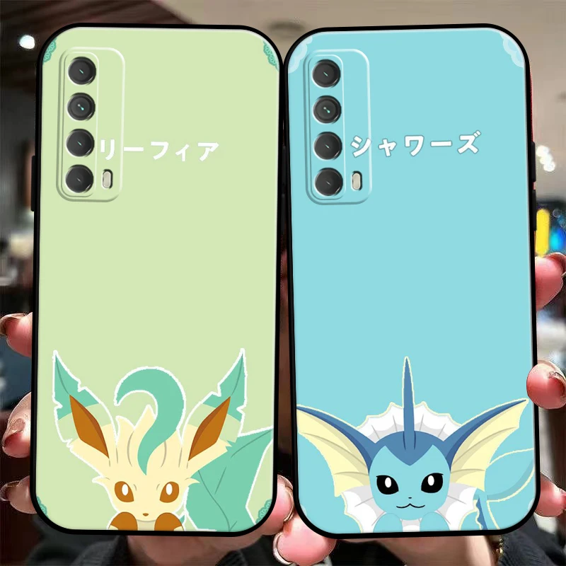 

Pokémon Cartoon Avatar Phone Case For Huawei Honor 7A 7X 8 8X 8C 9 V9 9A 9X 9 Lite 9X Lite Liquid Silicon Coque Black Carcasa