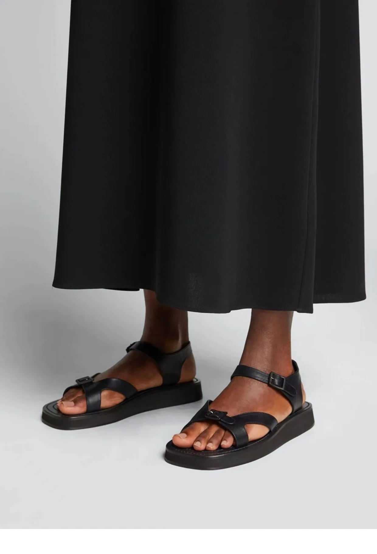 

Spring And Summer Fashion Sheepskin Thick-soled Rise Open-toe Retro Relaxation Romanesque Style Women Sandal Slipper #10