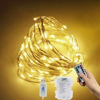 200100leds led string fairy lights christmas garland outdoor decor light with remote for tree street bedroom wedding room decor