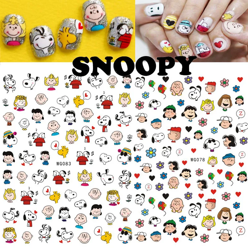 Наклейки для ногтей Snoopy наклейки милый мультяшный щенок сделай сам украшение