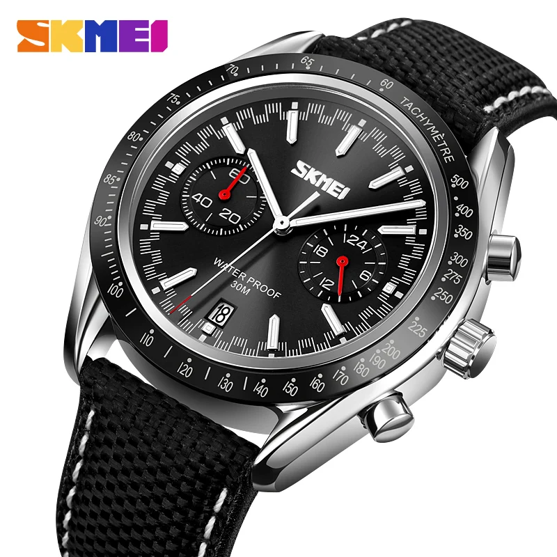 

SKMEI Quartz Watch Luxury Waterproof Electronic Sport Wrist Watches Stopwatch with Date Men's Bracelet Fashion Dress Clock