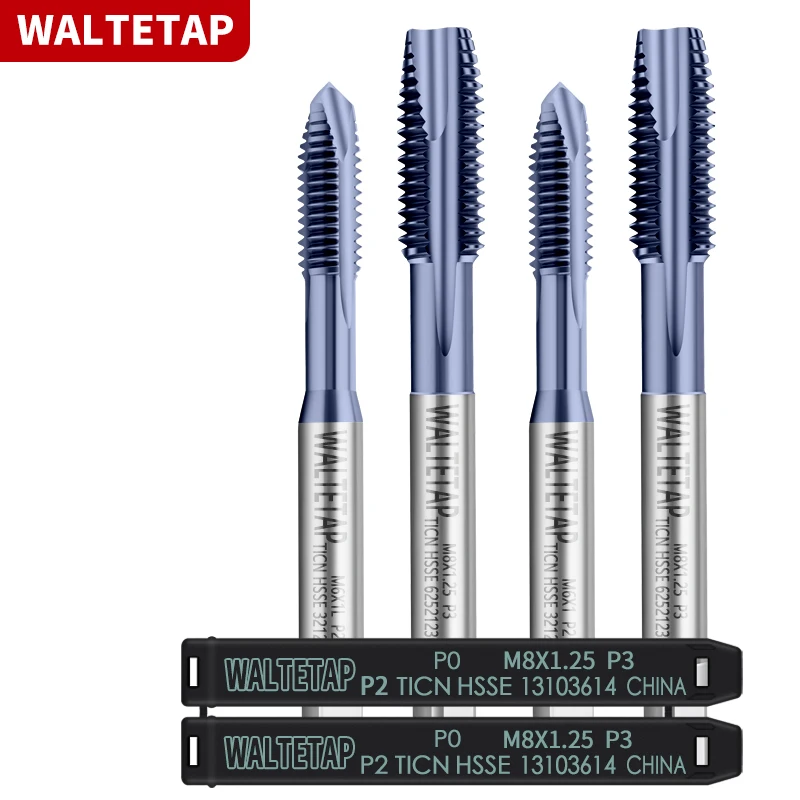 

WALTETAP HSSE-M35 Стандартный метчик со спиральной заостренной головкой JIS M1 M1.2 M1.6 M1.4 M2 M3 M4 M5 M6 M8 M10 M12 - М24 Метчи с машинной резьбой