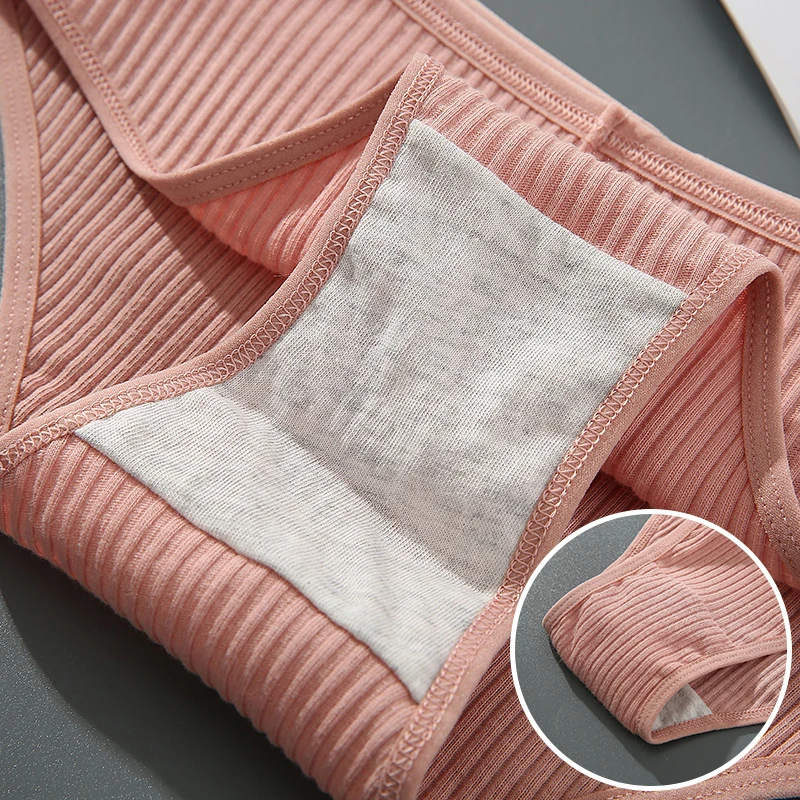 6 шт. женские хлопковые трусы-брифы